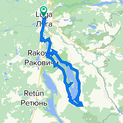 От Луга до Тоси Петровой улица 22а, Луга
