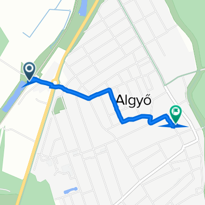Téglás utca, Algyő to Szamóca utca 9., Algyő