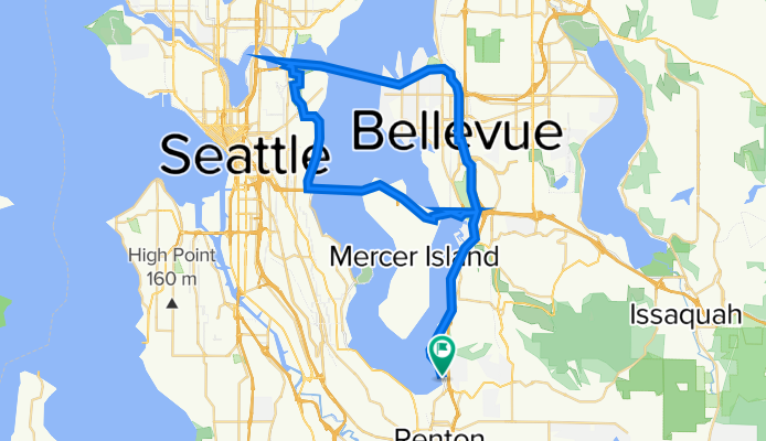 1201 Lake Washington Blvd N, Renton to 1201 Lake Washington Blvd N, Renton