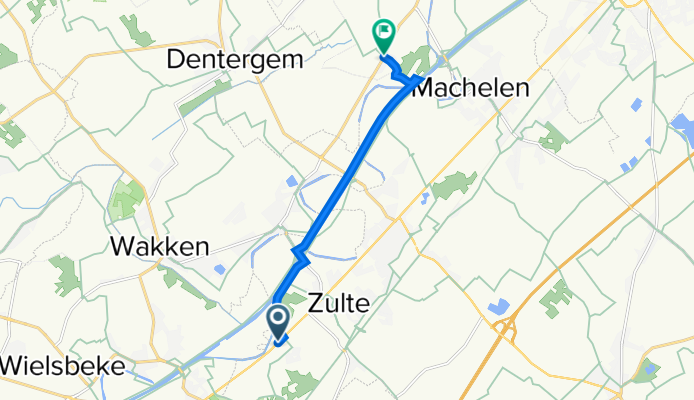 Staatsbaan 268–272, Zulte naar Ardense Jagersstraat-Gottem 2–8, Deinze