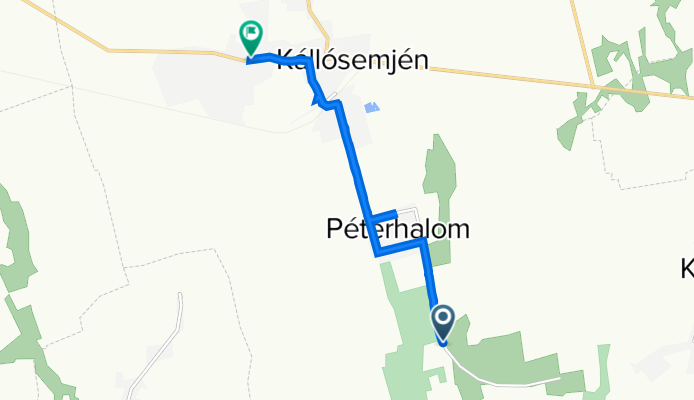 Névtelen út, Kállósemjén - Kossuth út 84, Kállósemjén