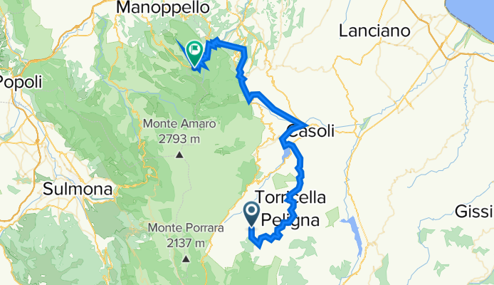 Via Circonvalllazione Pineta 1–12, Colledimacine a Via Madonna della Mazza 9, Pretoro