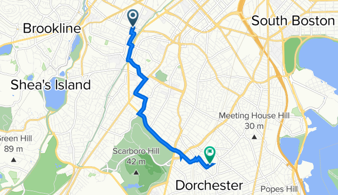 Tremont Street 1451, Boston to Bullard Street 39, Boston