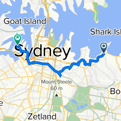 New S Head Rd, Point Piper to 6 Mount Street Walk, Pyrmont