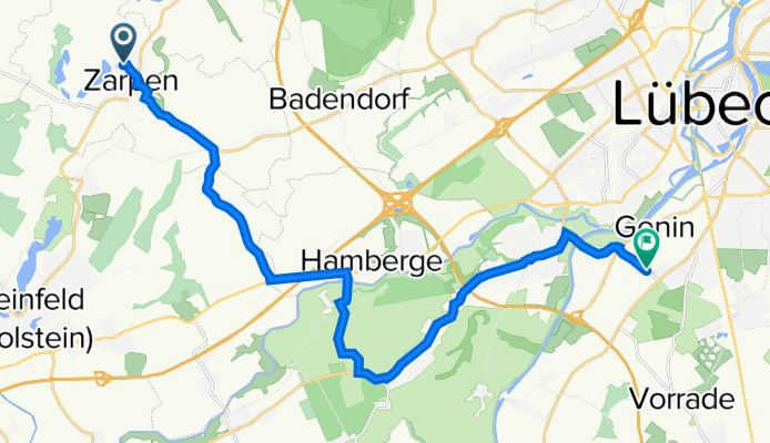 Am Struckteich 8, Zarpen nach Malmöstraße 1, Lübeck