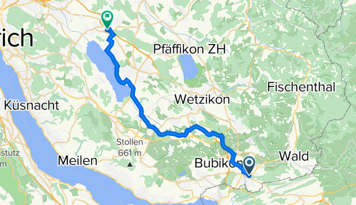 Neuwiesenstrasse 12A, Rüti ZH nach Sandbüelstrasse 3, Volketswil