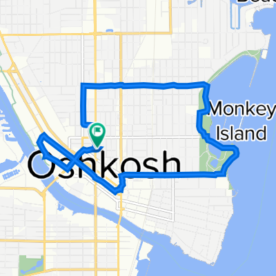 540 Jackson St, Oshkosh to 602 Jackson St, Oshkosh