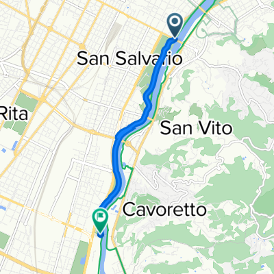 Corso Vittorio Emanuele II, Turin to San Salvario-Cavoretto-Borgo Po-Nizza Millefonti-Lingotto-Filadelfia, Turin