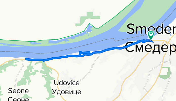 ะะฐัะฐัะพััะตะฒะฐ 55, ะกะผะตะดะตัะตะฒะพ to ะะฐัะฐัะพััะตะฒะฐ 53, ะกะผะตะดะตัะตะฒะพ