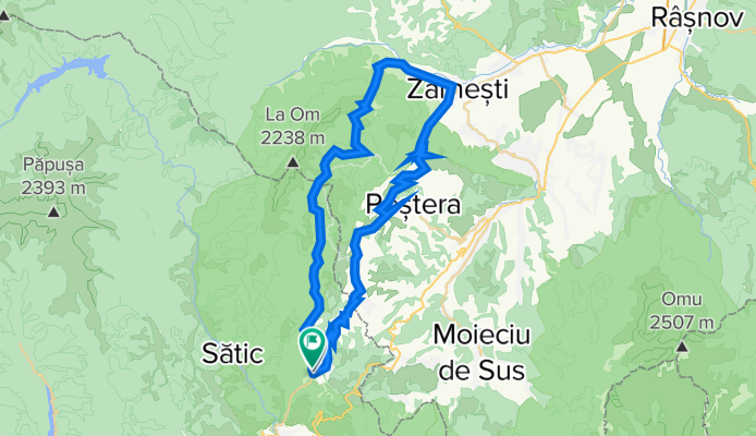 Dambovicioara-Magura-Prapastiile Zarnestiului-La Table-Poiana Grind-Brusturet-Dambovicioara