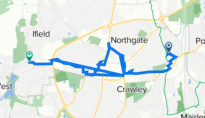 67 New St, Crawley to 11 Tangmere Road, Crawley