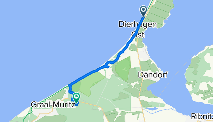 Route nach Voßweg 9, Gelbensande