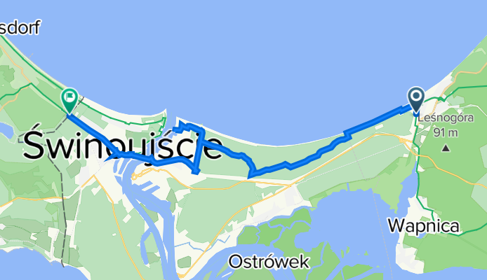 1. Miedzyzdroje - Swinoujscie -Karsiborska Kępa (ULA)