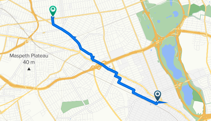 107-16 70th Rd, New York to 37-55 77th St, New York