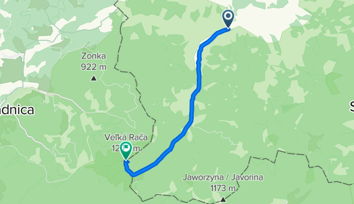 Rycerka Górna 153–185, Rajcza do Klubina