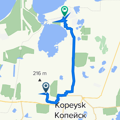 От улица поселок Советов 20, Копейск до Сахалинская улица 69, Копейск