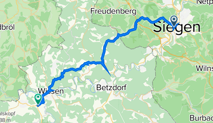 Siegen nach Roth über Niederfischbach