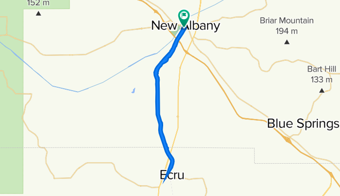 East Main Street 100, New Albany to King Street 219, New Albany