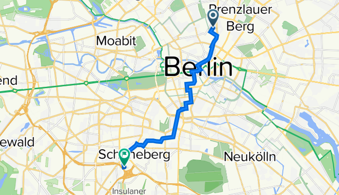 Choriner Straße 30, Berlin nach Kärntener Straße 19, Berlin