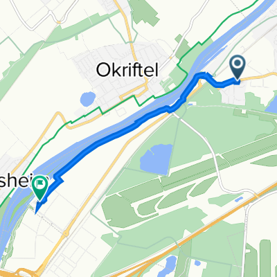 От Kelsterbach Berliner Straße до Isarstrasse 4, Kelsterbach