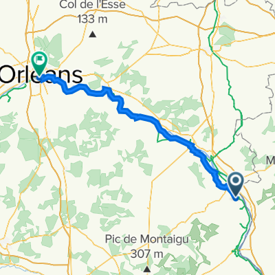 2 Route de Sancerre, Belleville-sur-Loire to 80 Quai du Châtelet, Orléans