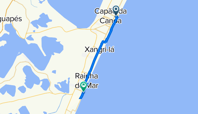 Avenida Central, 261, Capão da Canoa a Calçadão de Atlântida Sul, Osório