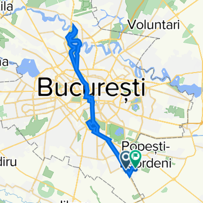 Șoseaua Berceni 204, Bucharest to 44.368° N 26.156° W