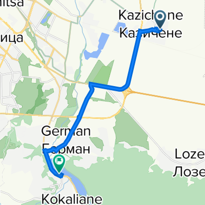 Han Krum 14, Kazichene to Ulitsa Samokovsko Shose 221, Kokalyane