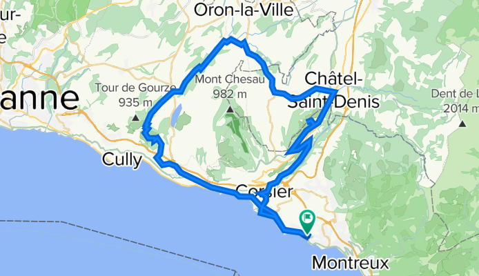 De Chemin du Vallon 1, La Tour-de-Peilz à Chemin du Vallon 1, La Tour-de-Peilz