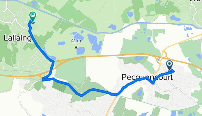 19 Rue des Acacias, Pecquencourt à 260 Rue Jehanne de Lalain, Lallaing