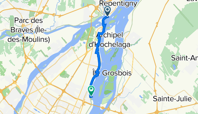 115 Rue Trudeau, Repentigny à 8300 Rue Bellerive, Montréal