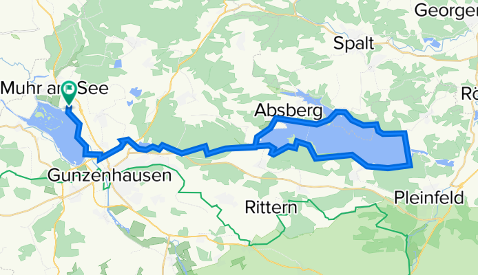 Vom Altmühlsee zum Brombachsee und zurück