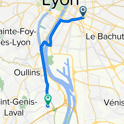 46 Rue Domer, Lyon to 135 Rue Henri Barbusse, Pierre-Bénite