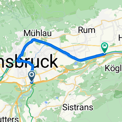 Inntalradweg von Insbruck nach Hall