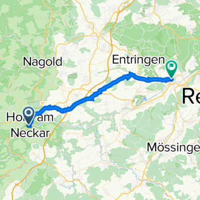 Marktplatz 18, Horb am Neckar nach Kelternstraße 21, Tübingen