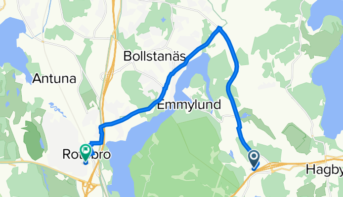 Alby Såg 14, Upplands Väsby to Kung Hans väg 57B, Sollentuna