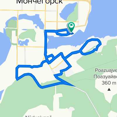 улица Бредова, 15/4, Мончегорск до улица Бредова, 15к4, Мончегорск