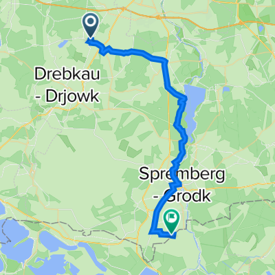 Blumenweg 2, Drebkau nach An der Heide Straße A-Mitte, Spremberg