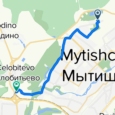 улица Кедрина, 1, Мытищи до Осташковское шоссе, вл2 с1, Мытищи
