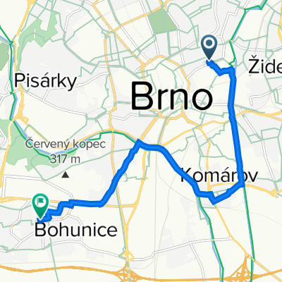 Soudní 468/1a, Brno to Okrouhlá 604/28, Brno