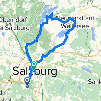 Moosstraße 186C, Salzburg nach Getreidegasse 20, Salzburg
