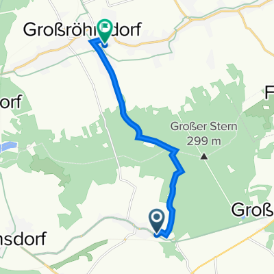 Hauptstraße 62B, Großharthau nach Rathausstraße 25, Großröhrsdorf