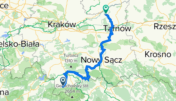 Chramcówki 35, Zakopane do Wietrzychowice