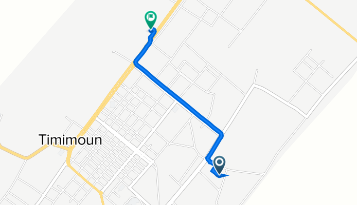 764R+V8Q, Timimoun to Rue 1er Novembre, Timimoun