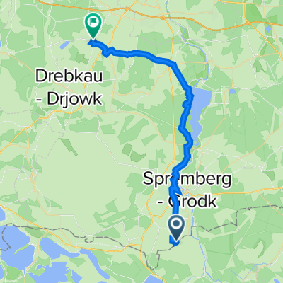 An der Heide Straße A-Mitte, Spremberg nach Blumenweg 4, Drebkau