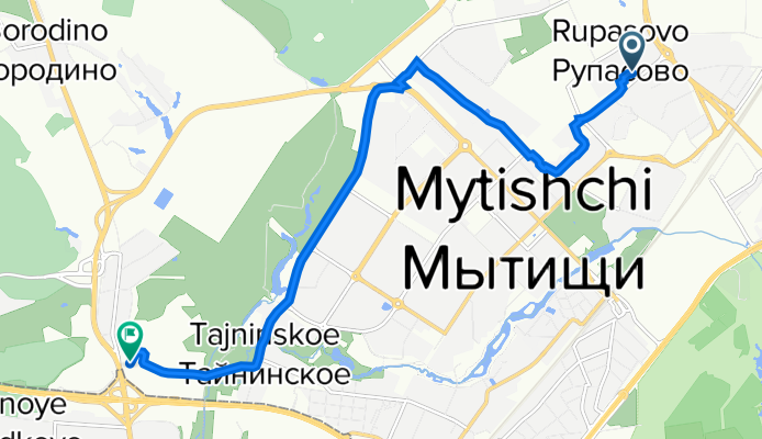 улица Белобородова, 2Г, Мытищи до Осташковское шоссе, вл2 с1, Мытищи