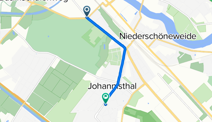 Südostallee 65, Berlin nach Sterndamm 103, Berlin