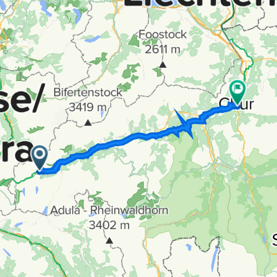 Gassa 83, Tavetsch to Grabenstrasse 19, Chur