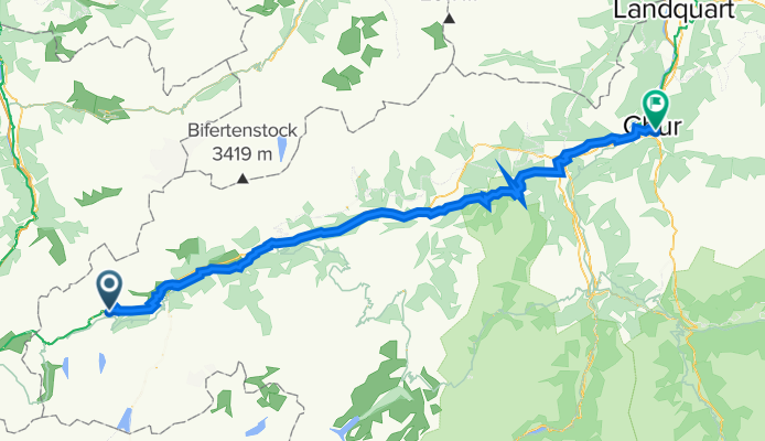 Gassa 83, Tavetsch to Grabenstrasse 19, Chur