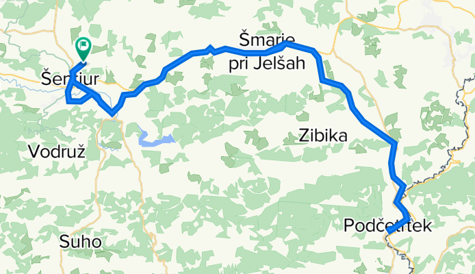 Liškova ulica 1, Šentjur pri Celju to Liškova ulica 1, Šentjur pri Celju